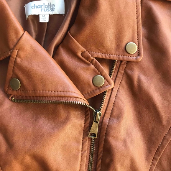 Charlotte Russe Faux Leather Jacket - Picture 3 of 5